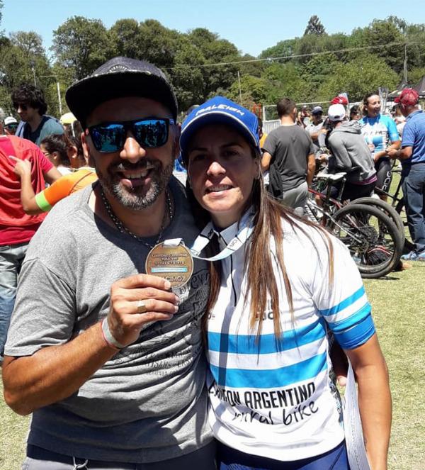 Lito y Paola, campeones argentinos de rural bike